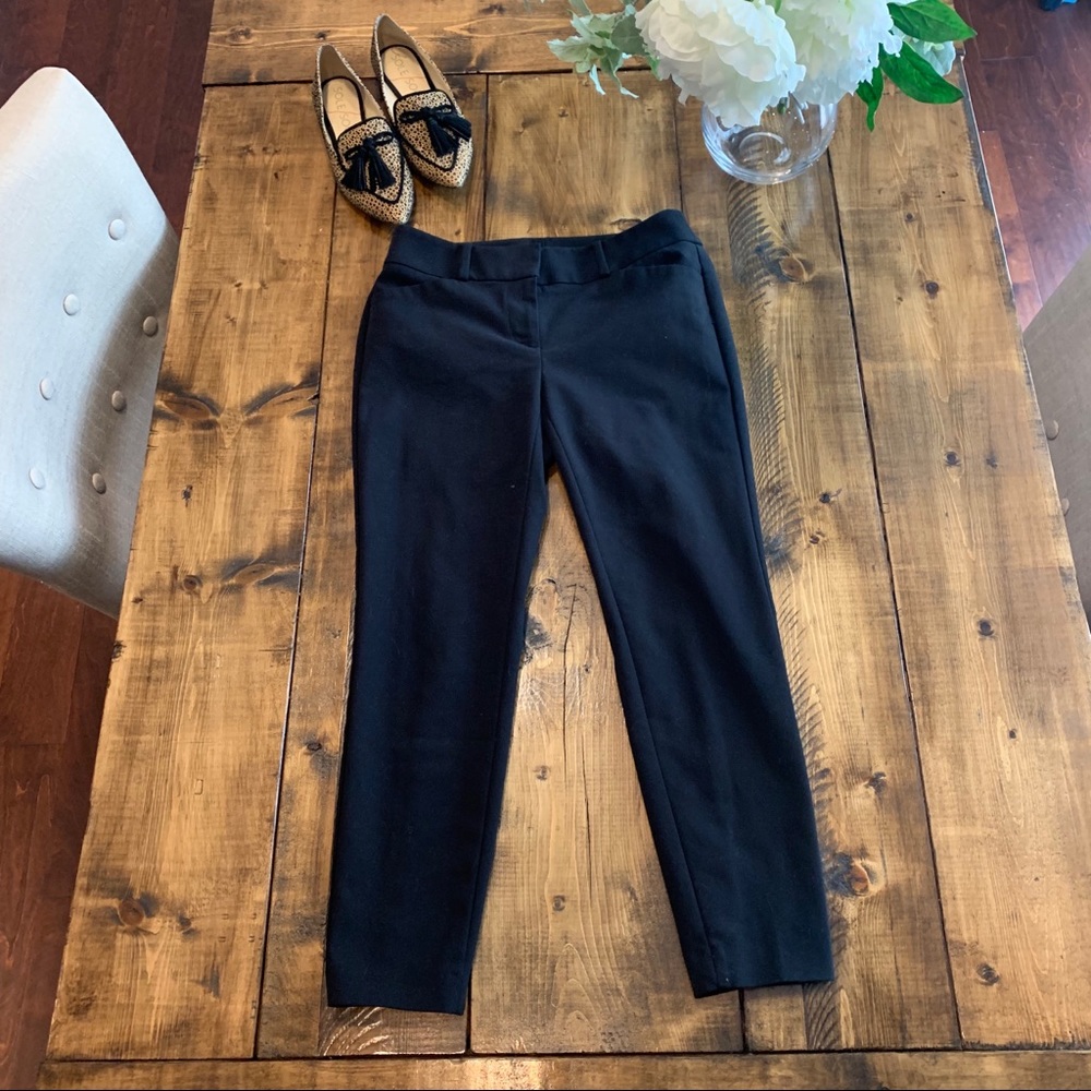 Loft Julie Skinny Black Dress Pant